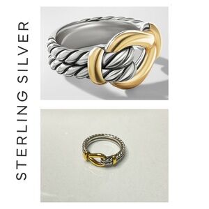 🐘🐘 18K Gold Plated Sterling Silver Loop Ring